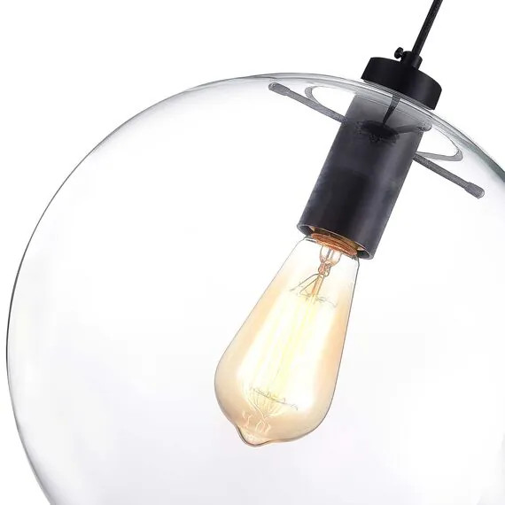 ST LUCE SL1056.413.01 Подвес ST-Luce Черный/Прозрачный E27 1*60W, изображение 2