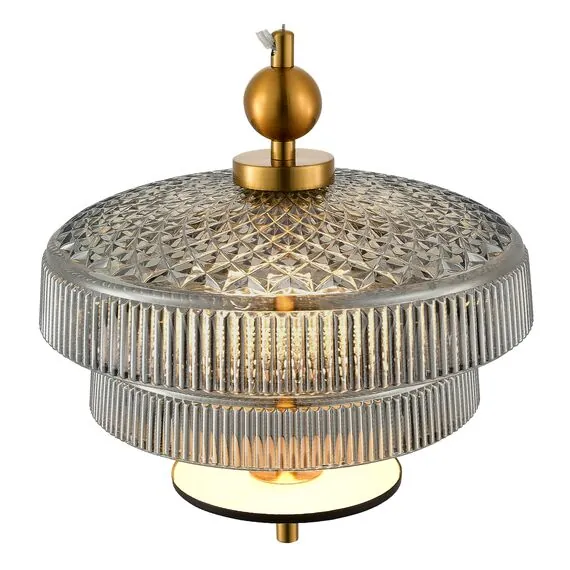 ST LUCE SL6122.303.01 Светильник подвесной ST-Luce Латунь/Латунь, Дымчатый LED 1*8W 3000K, изображение 2