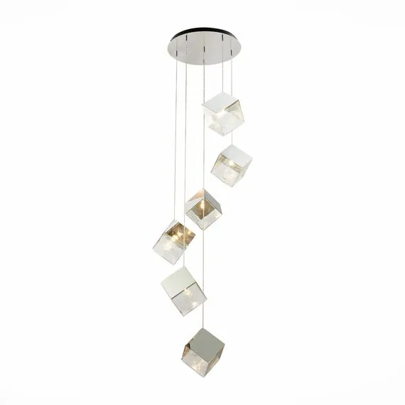 ST LUCE SL1182.103.06 Светильник подвесной ST-Luce Хром/Прозрачный, Хром G9 6*5W