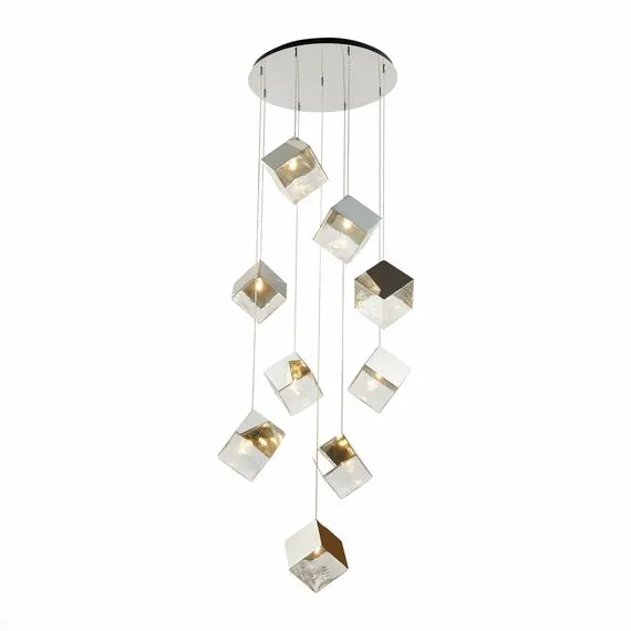 ST LUCE SL1182.103.09 Светильник подвесной ST-Luce Хром/Прозрачный, Хром G9 9*5W