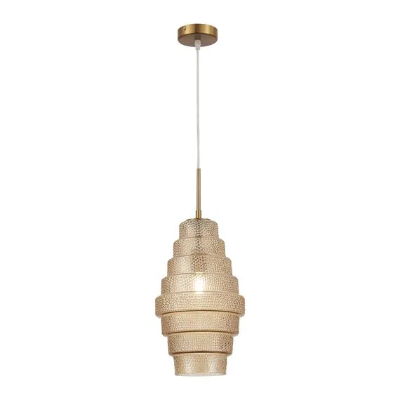 ST LUCE SL1001.203.01 Подвес ST-Luce Латунь/Коньячный E27 1*40W