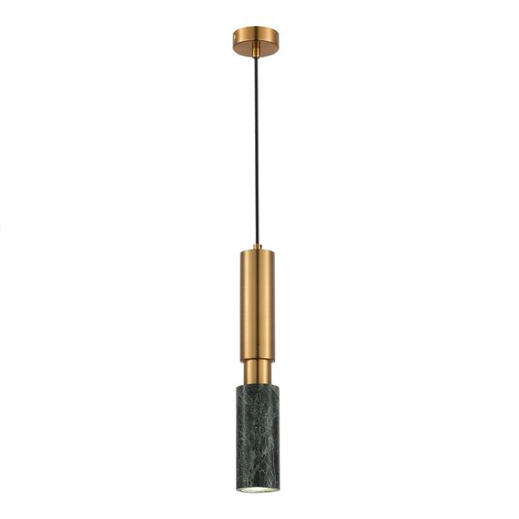 ST LUCE SL1192.363.01 Светильник подвесной ST-Luce Латунь/Латунь, Зеленый GU10 1*5W 4000K