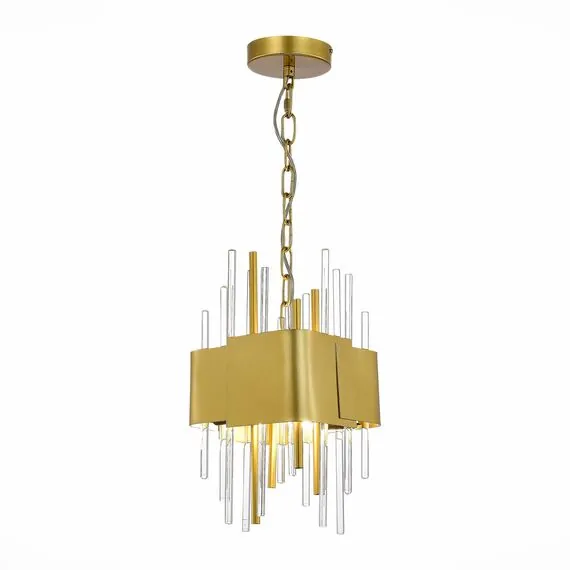 ST LUCE SL1633.203.04 Люстра подвесная ST-Luce Матовое золото/Матовое золото,Прозрачный E14 4*40W