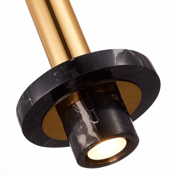 ST LUCE SL1210.403.01 Светильник подвесной ST-Luce Золотистый/Черный GU10 1*5W, изображение 2