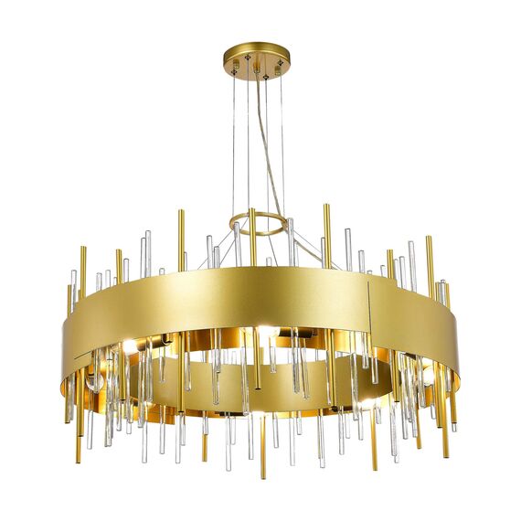 ST LUCE SL1633.203.16 Люстра подвесная ST-Luce Матовое золото/Матовое золото,Прозрачный E14 16*40W, изображение 2