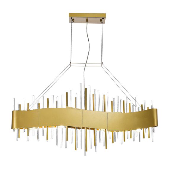ST LUCE SL1633.213.08 Люстра подвесная ST-Luce Матовое золото/Матовое золото,Прозрачный E14 8*40W, изображение 2