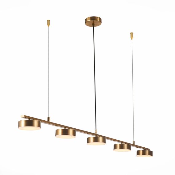 ST LUCE SL6000.303.05 Светильник подвесной ST-Luce Латунь/Латунь LED 5*7W 3000K, изображение 2