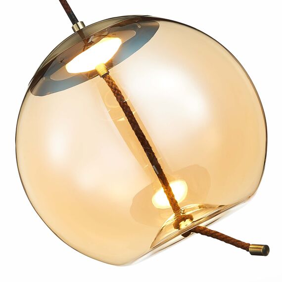 ST LUCE SL6108.313.01 Люстра подвесная ST-Luce Бронза/Янтарный LED 1*10W 3000K, изображение 2