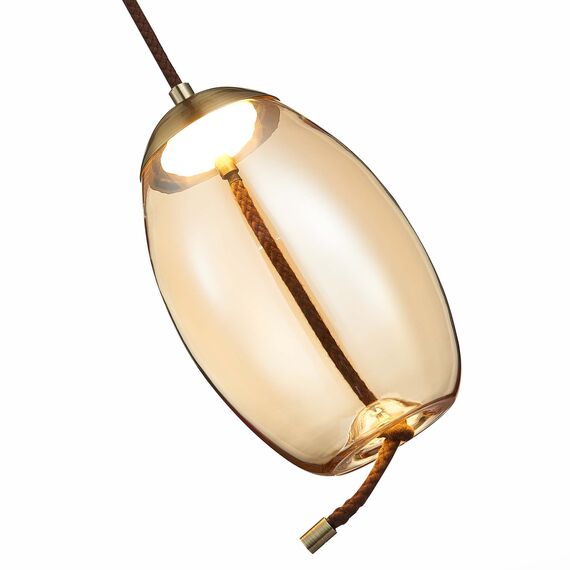 ST LUCE SL6108.333.01 Люстра подвесная ST-Luce Бронза/Янтарный LED 1*10W 3000K, изображение 2