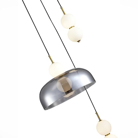 ST LUCE SL6112.203.21 Светильник подвесной ST-Luce Золотистый/Молочно-Белый,Прозрачно-Дымчатый LED 1*21W, изображение 2