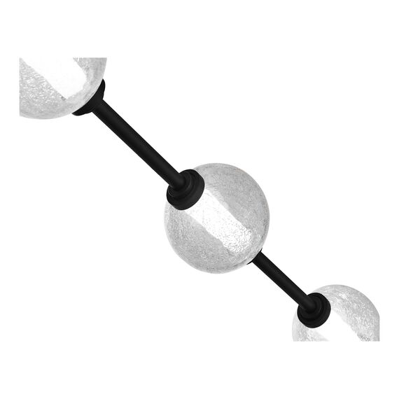 ST LUCE SL6120.403.03 Светильник подвесной ST-Luce Черный/Прозрачное кракелированное стекло LED 3*8,5W 3000K, изображение 3