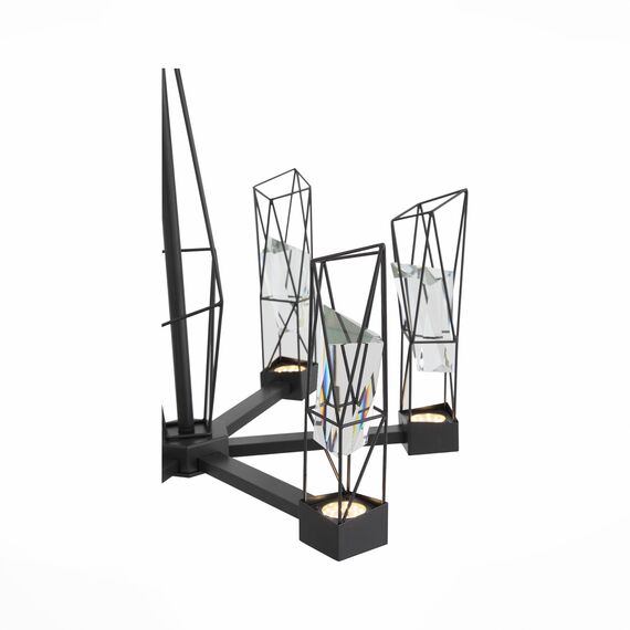 ST LUCE SL815.303.06 Люстра подвесная ST-Luce Серый графит/Серый графит, Прозрачный LED 6*8W 4000K, изображение 2