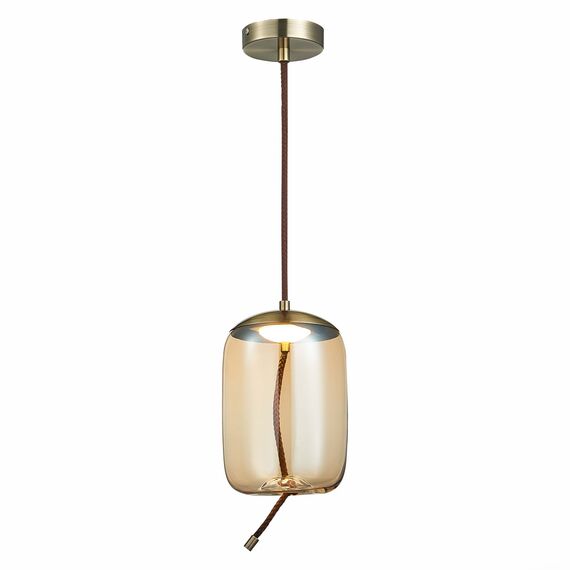 ST LUCE SL6108.323.01 Люстра подвесная ST-Luce Бронза/Янтарный LED 1*10W 3000K