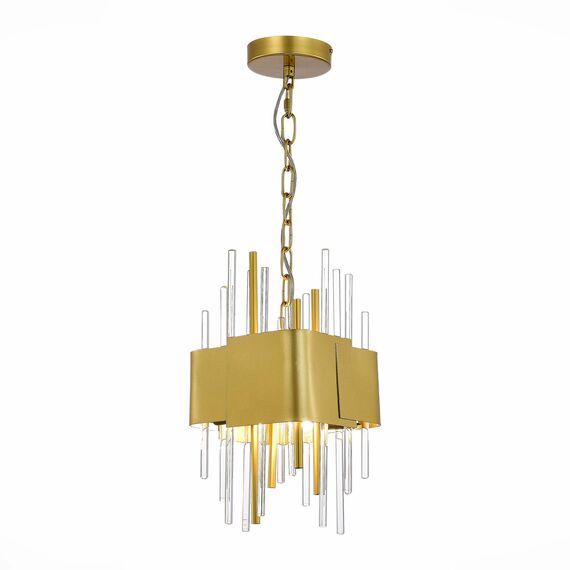 ST LUCE SL1633.203.04 Люстра подвесная ST-Luce Матовое золото/Матовое золото,Прозрачный E14 4*40W
