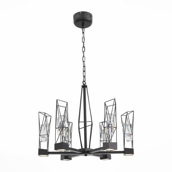ST LUCE SL815.303.06 Люстра подвесная ST-Luce Серый графит/Серый графит, Прозрачный LED 6*8W 4000K
