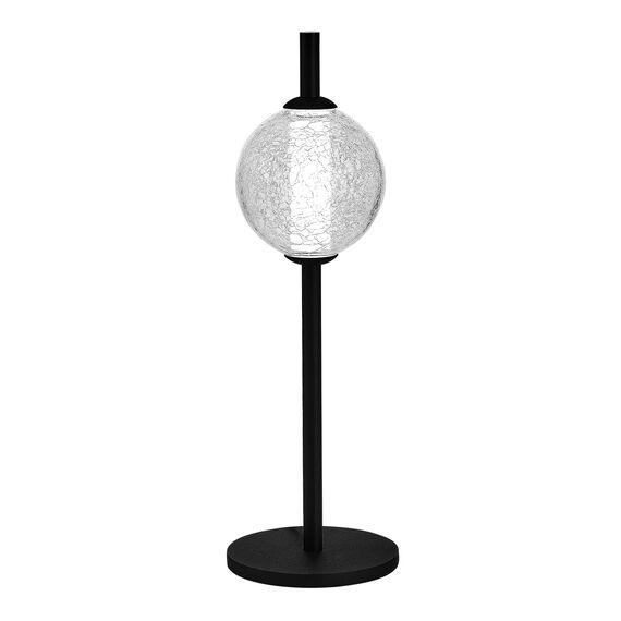 ST LUCE SL6120.404.01 Прикроватная лампа ST-Luce Черный/Прозрачное кракелированное стекло LED 1*8,5W 3000K