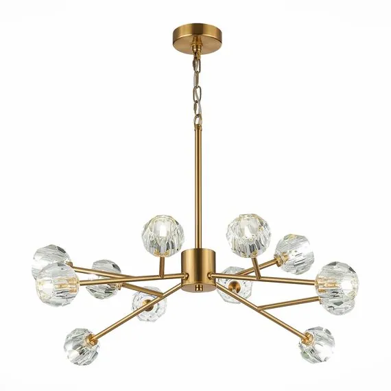 ST LUCE SL1166.303.12 Светильник подвесной ST-Luce Латунь/Прозрачный G9 LED 12*5W
