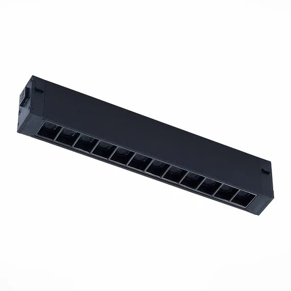 ST LUCE ST655.496.09 Светильник трековый SMART Черный LED 1*9W 2700K-6000K 700Lm Ra>90 24 IP20 L220xW25xH41 220V, изображение 2