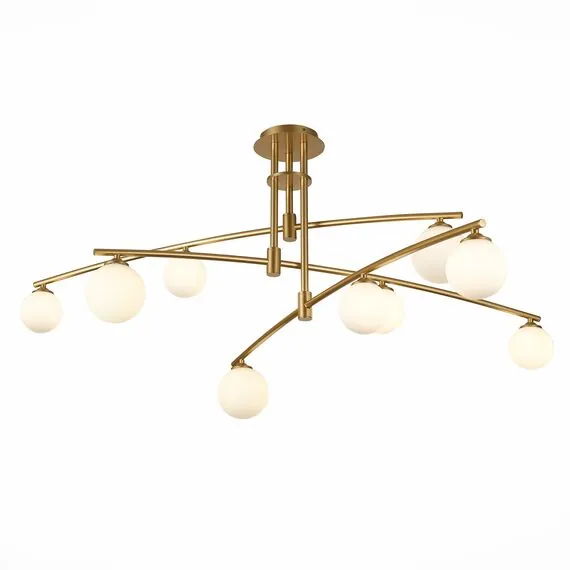 ST LUCE SL1208.302.09 Светильник потолочный ST-Luce Золотистый/Белый G9 9*5W