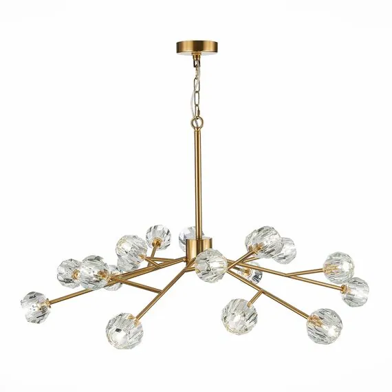 ST LUCE SL1166.303.18 Светильник подвесной ST-Luce Латунь/Прозрачный G9 LED 18*5W, изображение 2