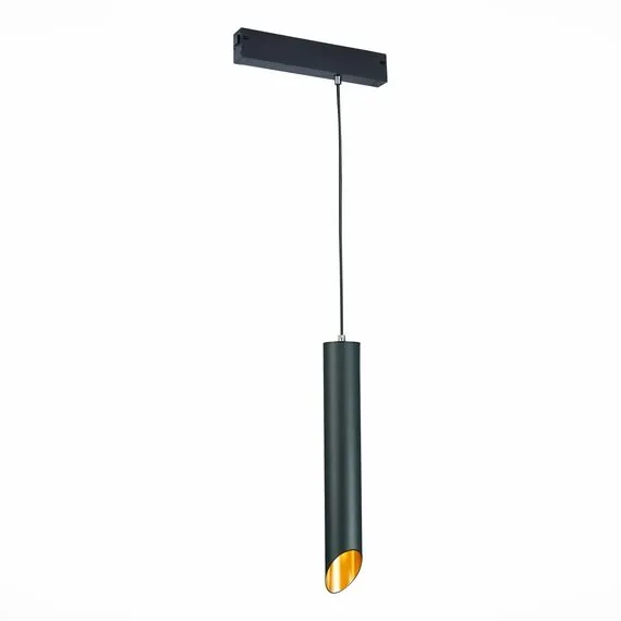 ST LUCE ST508.413.01 Светильник трековый Черный GU10 1*50W  IP20 D60xH400 180-240V Без ламп