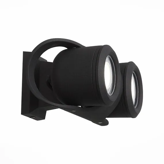 ST LUCE SL093.401.02 Светильник уличный настенный ST-Luce Черный/Черный, Прозрачный G5,3 2*3W, изображение 2
