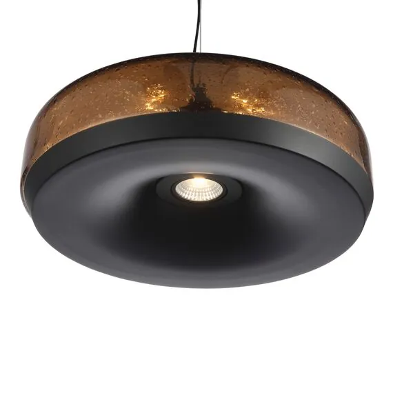 ST LUCE SL6014.603.01 Светильник подвесной ST-Luce Черный/Коричневый, с пузырьками LED 1*42W 3000K, изображение 4