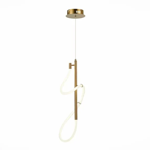 ST LUCE SL6102.303.16 Светильник подвесной ST-Luce Латунь/Белый LED 1*16W 4000K