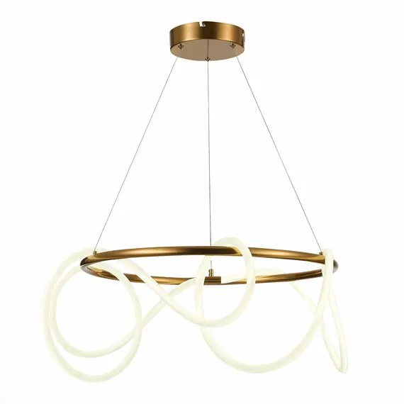 ST LUCE SL6102.303.55 Светильник подвесной ST-Luce Латунь/Белый LED 1*35W 4000K