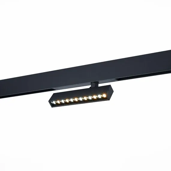 ST LUCE ST656.436.09 Светильник трековый Черный LED 1*9W 3000K 700Lm Ra>90 24 IP20 L220xW25xH105 220V, изображение 2