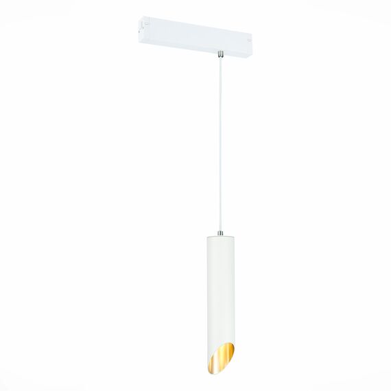 ST LUCE ST508.503.01 Светильник трековый Белый GU10 1*50W  IP20 D60xH300 180-240V Без ламп, изображение 2