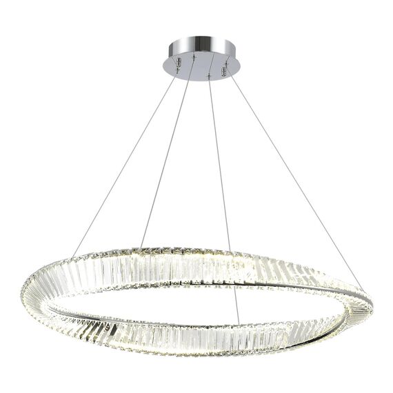 ST LUCE SL6204.121.01 Светильник подвесной ST-Luce Хром/Прозрачный LED 1*58W 4000K