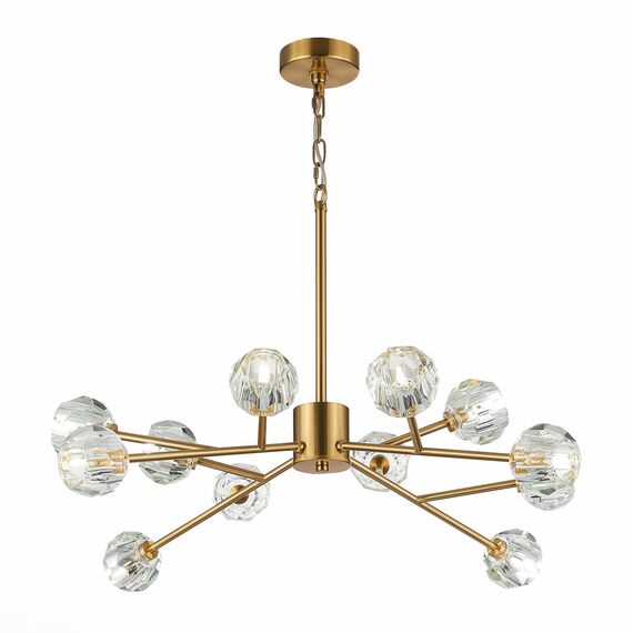 ST LUCE SL1166.303.12 Светильник подвесной ST-Luce Латунь/Прозрачный G9 LED 12*5W