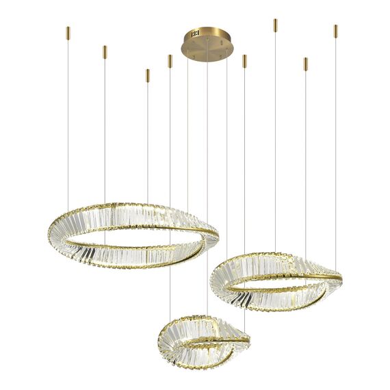 ST LUCE SL6204.311.03 Светильник подвесной ST-Luce Латунь/Прозрачный LED 1*97W 4000K