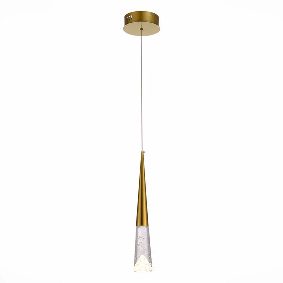 ST LUCE SL6111.203.01 Люстра подвесная ST-Luce Золотистый/Прозрачный LED 1*3W 3000K