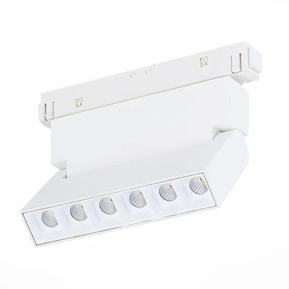 ST LUCE ST364.546.06 Магнитный трековый светильник белый LED 1*6W 4000K 532Lm Ra>80 36° IP20 L120xW22xH108 4, изображение 3