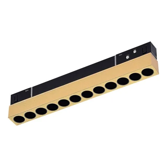 ST LUCE ST806.236.12 Магнитный трековый светильник Золотистый LED 1*12W 3000K 450Lm Ra>90 36° IP20 L220xW22x, изображение 2