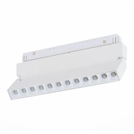 ST LUCE ST364.536.12 Магнитный трековый светильник белый LED 1*12W 3000K 1 009Lm Ra>80 36° IP20 L219xW22xH10, изображение 3