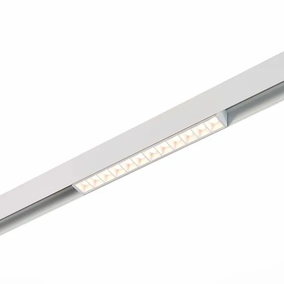 ST LUCE ST361.536.12 Магнитный трековый светильник белый LED 1*12W 3000K 1 009Lm Ra>80 36° IP20 L222xW22xH44
