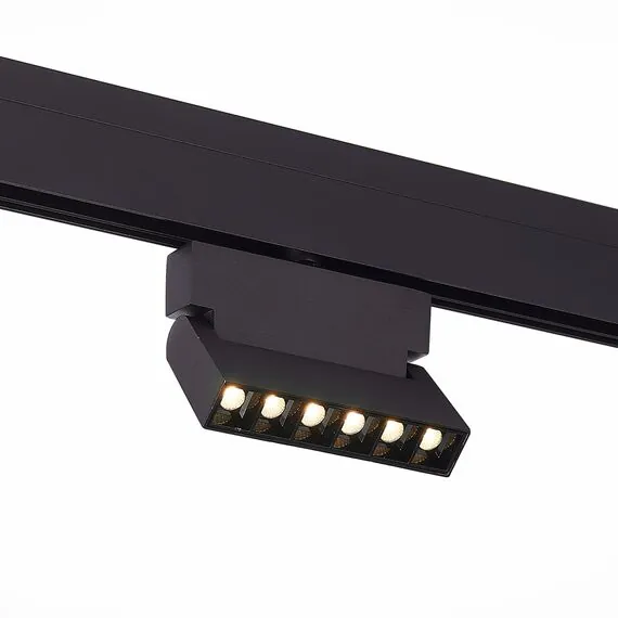 ST LUCE ST362.436.06 Магнитный трековый светильник Черный LED 1*6W 3000K 532Lm Ra>80 36° IP20 L120xW22xH134, изображение 2