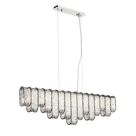 ST LUCE SL1117.103.07 Светильник подвесной ST-Luce Хром/Хром, Прозрачный G9 7*5W