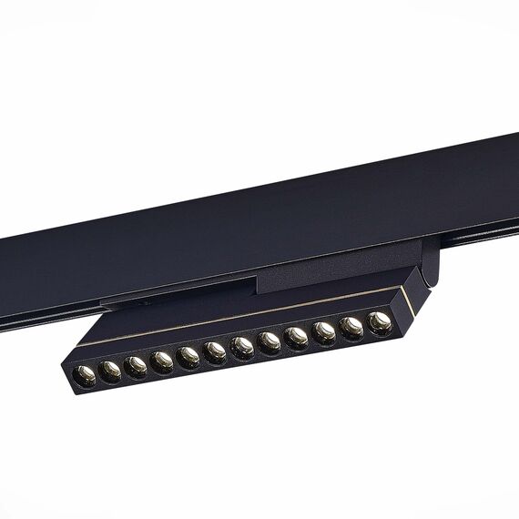 ST LUCE ST805.446.12 Магнитный трековый светильник Черный LED 1*12W 4000K 450Lm Ra>90 36° IP20 L220xW22xH117