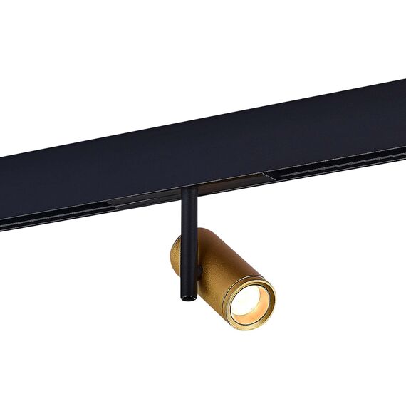 ST LUCE ST808.236.08 Магнитный трековый светильник Золотистый LED 1*8W 3000K 550Lm Ra>90 36° IP20 D42xH135 4