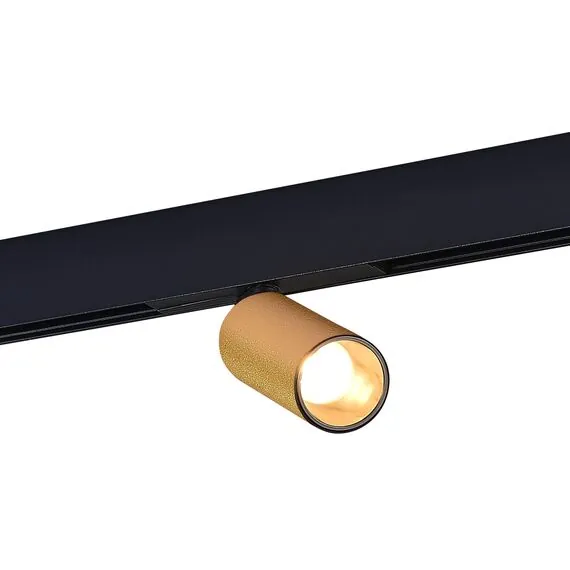 ST LUCE ST807.236.12 Магнитный трековый светильник Золотистый LED 1*12W 3000K 500Lm Ra>90 IP20 D50xH173 48VV