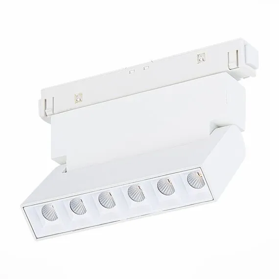 ST LUCE ST364.536.06 Магнитный трековый светильник белый LED 1*6W 3000K 532Lm Ra>80 36° IP20 L120xW22xH108 4, изображение 3