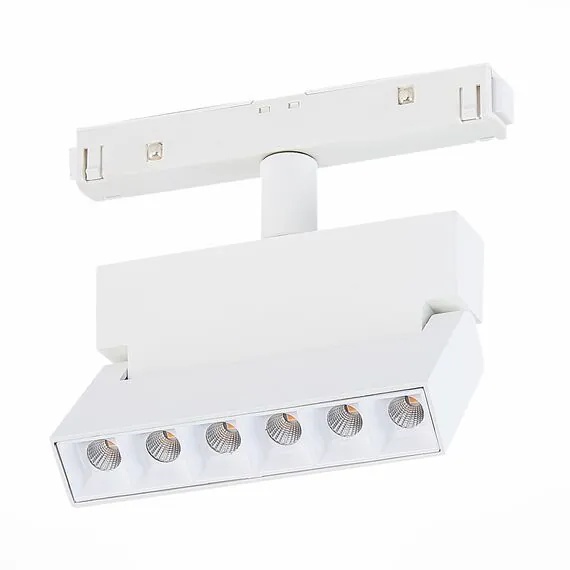 ST LUCE ST362.546.06 Магнитный трековый светильник белый LED 1*6W 4000K 532Lm Ra>80 36° IP20 L120xW22xH134 4, изображение 3