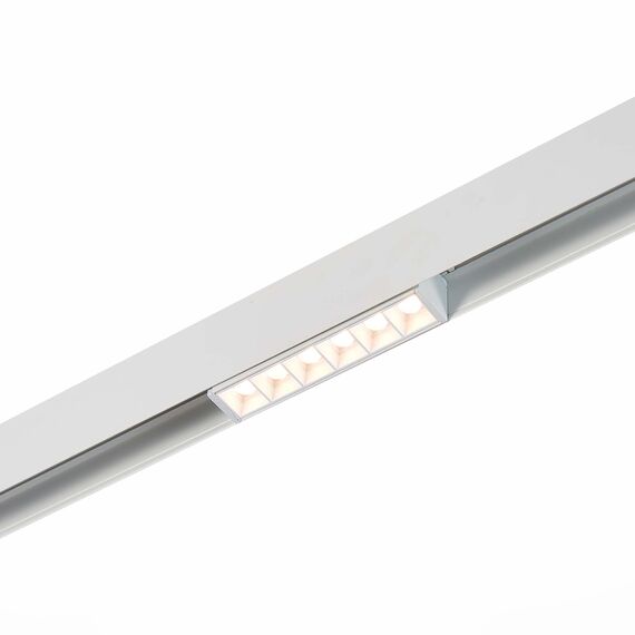 ST LUCE ST361.536.06 Магнитный трековый светильник белый LED 1*6W 3000K 532Lm Ra>80 36° IP20 L115xW22xH44 48