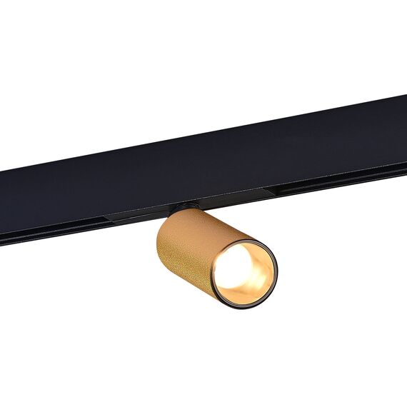ST LUCE ST807.236.12 Магнитный трековый светильник Золотистый LED 1*12W 3000K 500Lm Ra>90 IP20 D50xH173 48VV