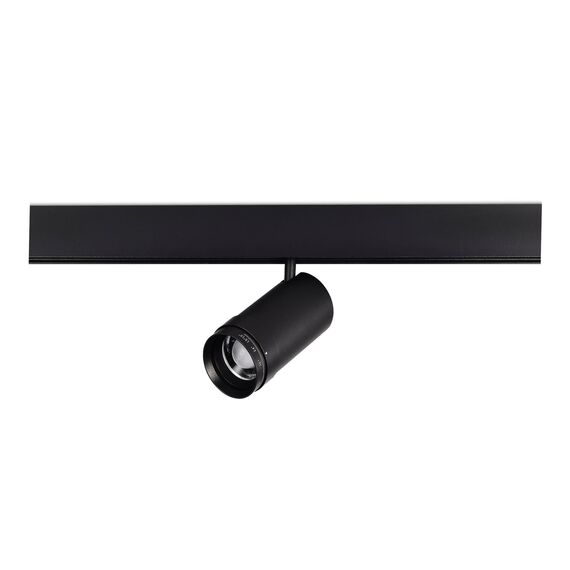 ST LUCE ST357.436.20 Магнитный трековый светильник ZOOM Черный LED 1*20W 3000K Lm Ra90 10-55° IP20 D60xH170