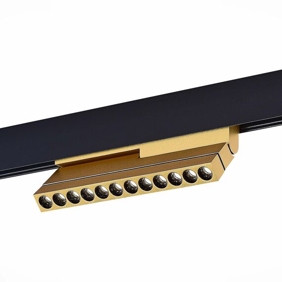 ST LUCE ST805.246.12 Магнитный трековый светильник Золотистый LED 1*12W 4000K 550Lm Ra>90 36° IP20 L220xW22x